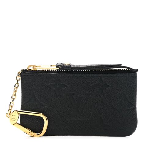 louis vuitton key pouch black